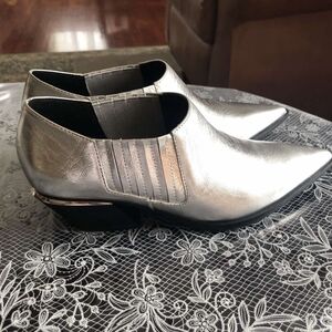 Calvin Klein Silver Booties Size 5